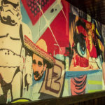 éjszakai bár popart stílus