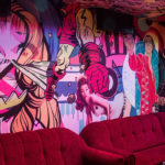 éjszakai bár popart stílus