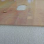 márvány mintás nyomtatott konyhai zsírfogó üveglap