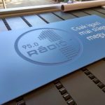 nyomtatott cégtábla 3D felirattal