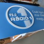 nyomtatott cégtábla 3D felirattal