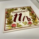 kerámia kép - házszám